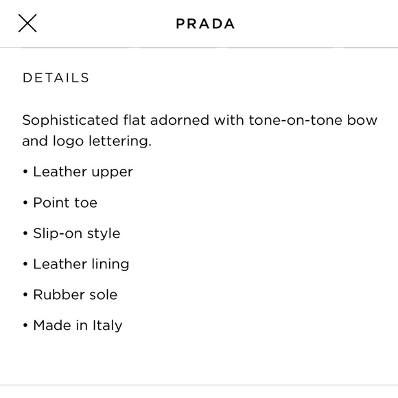 Prada Black Saffiano Leather Bow Pointed Toe Flats - Picture 8 of 8